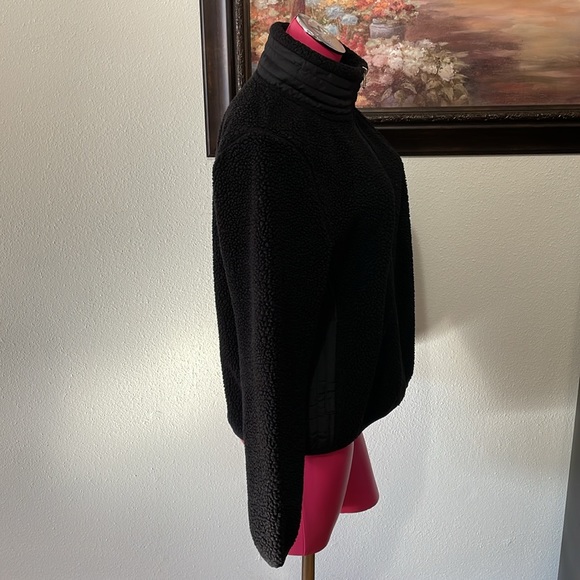 L-RL Lauren Active Ralph Lauren Deep Fleece Full Zip Jacket Size Large Black - Picture 4 of 9